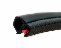 Door Rubber Seal Horizontal Bulb 0.62" Bulb Height x 0.039"-0.137" Grip Range x 0.53 U Height | weatherstripping car door (30 Feet)