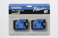 2/Pack 1/2" (12mm) Black on Clear P-touch TC Tape for Brother PT-20, PT20 Label Maker