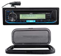 JVC Hot Tub Stereo Bluetooth CD Player Receiver, USB/iPhone/Android+Splash Guard
