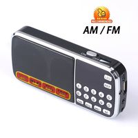 Ohala Mini Portable Am/Fm Radio Mp3 Music Player Speaker Support Micro Sd/tf Card (black)