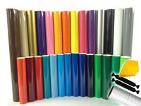 ORACAL 651 Multi-Color Vinyl Starter Kit 12" x 5ft Roll Bundle Including Toolkit & Transfer Paper Roll (10 Roll)