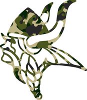 hBARSCI Viking Vinyl Decal - 5 Inches - for Cars, Trucks, Windows, Laptops, Tablets, Outdoor-Grade 2.5mil Thick Vinyl - Camo Print