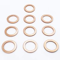 Prime Ave OEM Copper Oil Drain Plug Washer Gaskets For Mercedes Part#: 007603-014106 (Pack of 10)