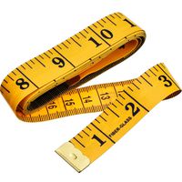 eBoot 60 Inch 150 cm Soft Tailor Tape Measure for Cloth Sewing Waist Bra Head Circumference Tailor Double Sided Cloth Ruler (Ginger)