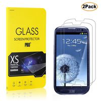 Casake[2 Pack] Galaxy S3 Tempered Glass Screen Protector [High Sensitive] [9H Hardness] [Anti-Scratch] Newest Version for Galaxy S3