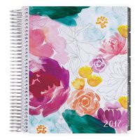 Erin Condren 12 month 2017 Life Planner - Watercolor Floral Vertical Neutral, Neutral Interior (AMA-12M 2017 32)