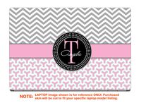 decalrus - Protective Decal for The HP EliteBook x360 1030 G2 (13.3" Screen) Laptop with Customized Monogram HPelitebk1030g2-Monogram27