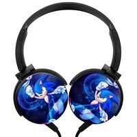 Wired Headphones So_Nik_Hedge Foldable Over Ear Headphones Headsets for Kids or Adults Black