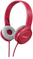 PANASONIC Lightweight Headphones with Microphone, Call Controller and 3.9 ft Audio Cord Compatible with iPhone, BlackBerry, Android - RP-HF100M-P - On-Ear Headphones (Pink)