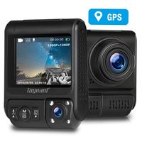 TOGUARD Uber Dual Dash Cam Built-in GPS in Car Driving Recorder 1080P Front and 1080P Cabin Dash Camera IR Night Vision 2" 330° Car Camera with Parking Monitor, WDR, Motion Detection for Car Taxi