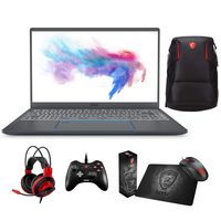 MSI Prestige 14 A10SC-021 (i7-10710U, 16GB RAM, 1TB NVMe SSD, NVIDIA GTX 1650 4GB, 14" 4K UHD, Windows 10 Pro) Professional Laptop