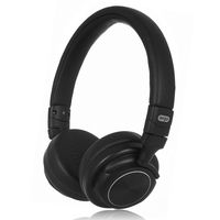 Wireless Bluetooth Over Ear Stereo Headphones with Microphone and Adjustable Headband (Black)