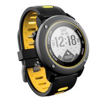 OOLIFENG GPS Sport Smart Watch, Fitness Tracker with Altimeter Barometer Compass Heart Rate Monitor IP68 Waterproof Digital Watch for Outdoor Sports,Yellow