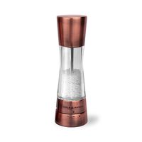 COLE & MASON Derwent Salt Grinder - Copper Mill Includes Gourmet Precision Mechanism and Premium Sea Salt