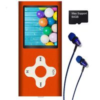 MP3 Player/MP4 Player, Hotechs MP3 Music Player Slim Classic Digital LCD 1.82'' Screen Mini USB Port with FM Radio, Voice Record