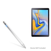 Samsung Galaxy Tab A 10.5 Stylus Pen, BoxWave [AccuPoint Active Stylus] Electronic Stylus with Ultra Fine Tip for Samsung Galaxy Tab A 10.5 - Metallic Silver