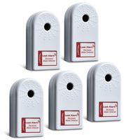 Zircon Leak Alert Water Leak Detector & Flood Sensor Alarm / Water Leak Sensor with Dual Leak Alarms 90dB Audio / Battery Powered (5 Pack) Batteries Included