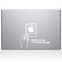 The Decal Guru Shake it Like a Polaroid Picture MacBook Decal Vinyl Sticker - 13" MacBook Pro (2015 & Older) - White (1170-MAC-13P-W)