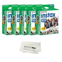 Fujifilm instax Wide Instant Film 10 Pack (100 Exposures) for use with Fujifilm instax Wide 300, 200, and 210 Cameras ...