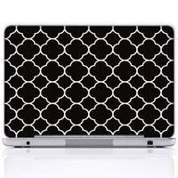 Meffort Inc 17 17.3 Inch Laptop Notebook Skin Sticker Cover Art Decal (Included 2 Wrist pad) - Quatrefoil