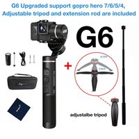 Feiyu G6 Upgraded handheld gimbal for Gopro hero 7/6/5/4 including Adjustable Tripod and Extension Rod