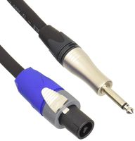 Hosa SKT-205Q Edge Speaker Cable, Neutrik speakON to 1/4 in TS, 5 ft