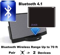 BMR A2DP 4.1 Bluetooth Music Receiver Adapter for Bose SoundDock, 30 pin Docking Station, iPhone, Samsung, Nokia, HTC, LG, Echo Alexa