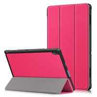 Shinyzone Slim Case for Lenovo Tab E10 10.1 inch Tablet TB-X104F,Trifold Stand Smart Cover,Auto Sleep/Wake Function,TPU Bumper Reinforced Corner Protective Case,Magenta