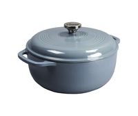 Lodge EC6D34 Enameled Dutch Oven, 6 Qt, Storm Blue