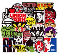 Ratgoo 100 Pcs Graffiti Stickers for Rock and Roll Punk Rap Hip Hop Music Band for Electronic Organ Guitar Piano Violin Drum Flute Brass Laptop Phone Water Bottle Car Motorcycle Skateboard Speaker
