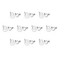 10 Pack BOMMEOW BSE15-K4 C Shape Earpiece Swivel Earhanger for Kenwood 1-Pin Business PKT-23 Portable Radio