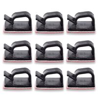 Cable Clips Organizer - Cord Management Clamps, Desktop Cord Holder Hider, Conshine Self Adhesive Charging Cable Management System for Car, Office and Home (50-Pack)
