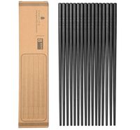 COZILIFE Reusable Chopsticks 8-Pairs, Premium Quality Fiberglass Chopsticks for Household and Restaurant, 9 1/2 Inches in length, Kraft Box Package