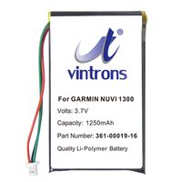 VINTRONS, 361-00019-12, 361-00019-16 Battery for Garmin Nuvi 1300, Nuvi 1340T Pro, Nuvi 1350, Nuvi 1350T, Nuvi 1370, Nuvi 1370T, Nuvi 1375T, Nuvi 1350, Nuvi 1390,