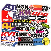 Moto Modified Stickers, 100pcs Logo Car Stickers, Vinyl Waterproof Water Bottle Stickers, Computer Travel Case Guitar Snowboard Luggage Car Bike Laptop Phone Graffiti Decal