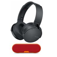 Sony XB950N1 Extra Bass Wireless Noise Canceling Headphones (Black) w/Sony SRS-XB2 Portable Wireless Bluetooth Speaker (Red)