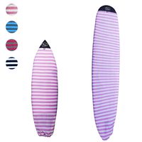 Ho Stevie! Surfboard Sock Cover - Light Protective Bag for Your Surf Board [Choose Size and Color] (Pink and White, 9'6")