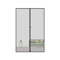 MAGZO Magnetic Screen Door 36 x 84, Reinforced Fiberglass Mesh Curtain Patio Door Mesh with Full Frame Hook&Loop Fits Door Size up to 36"x84" Max-Grey