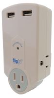 Ideative PP0321W Flipit! 2 USB 3-Outlet Travel Surge Protector