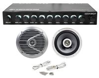 Memphis Audio MXAEQ7 7-Band EQ Equalizer+2 Alpine Speakers