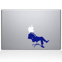 The Decal Guru 1006-MAC-12M-DB Apple CEO Vinyl Sticker, 12" Macbook, Blue