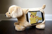 Tabbeez Please Confirm Compatible BEFOR Buying Tablet Pet - Goldie Plush Toy/Tablet Cover/Pillow / Holder for 8" & 10" Tablets / Ipad, Ipad 2, 3,,4, 5 6 / Ipad Mini NOT Compatible with IPAD PRO