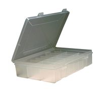 Accusplit MMSTORAGE24P Pedometer Storage Case, Holds 24 Pedometers, 9-1/2" Length x 7" Width x 3-1/2" Thickness, Clear