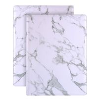Plinrise Luxury Marble Portfolio File Folder Document Resume Organizer,Padfolio File Holder Folders Letter Size,Clipboard Folder with Writing Pad,Black Marbling ... (White)