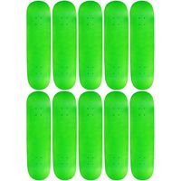 Moose 10 Count 7.5" Blank Skateboard Deck Neon Green 7-Ply Canadian Maple