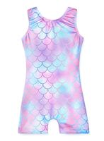 mermaid leotards for girls dance 4t 5t size 4-5t toddler purple blue biketard