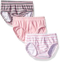 Hanes Ultimate Baby Flexy 3 Pack Diaper Covers, Pink Stripe, 18-24 Months