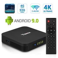 Android 9.0 TV Box, TaNix TX5 Pro Android TV Box 4GB RAM 32GB ROM Dual Band WiFi 2.4G+5G Amlogic Quad Core S905X2 / BT 4.0 / Alice UX/Supporting 4K (60Hz) Full HD/3D/HD 2.0/H.265 Smart TV Box