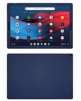 Decalrus - Protective Decal for Google Pixel Slate (12.3" Screen) Tablet Blue Carbon Fiber Skin Skins Decal for case Cover wrap CFgooglePixelSlate_12Blue