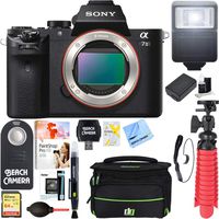 Sony Alpha 7II Mirrorless Interchangeable Lens Camera Body + NP-FW50 Spare Battery & Accessory Bundle